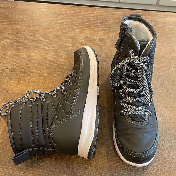 KHOMBU Elsa Grey Cold Weather Waterproof Snow Rain Boots Shoes Women's 9 - Picture 3 of 10